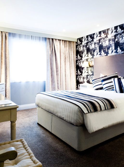 Classic Feature room at Mercure Tunbridge Wells Hotel, Marilyn Monroe feature wallpaper