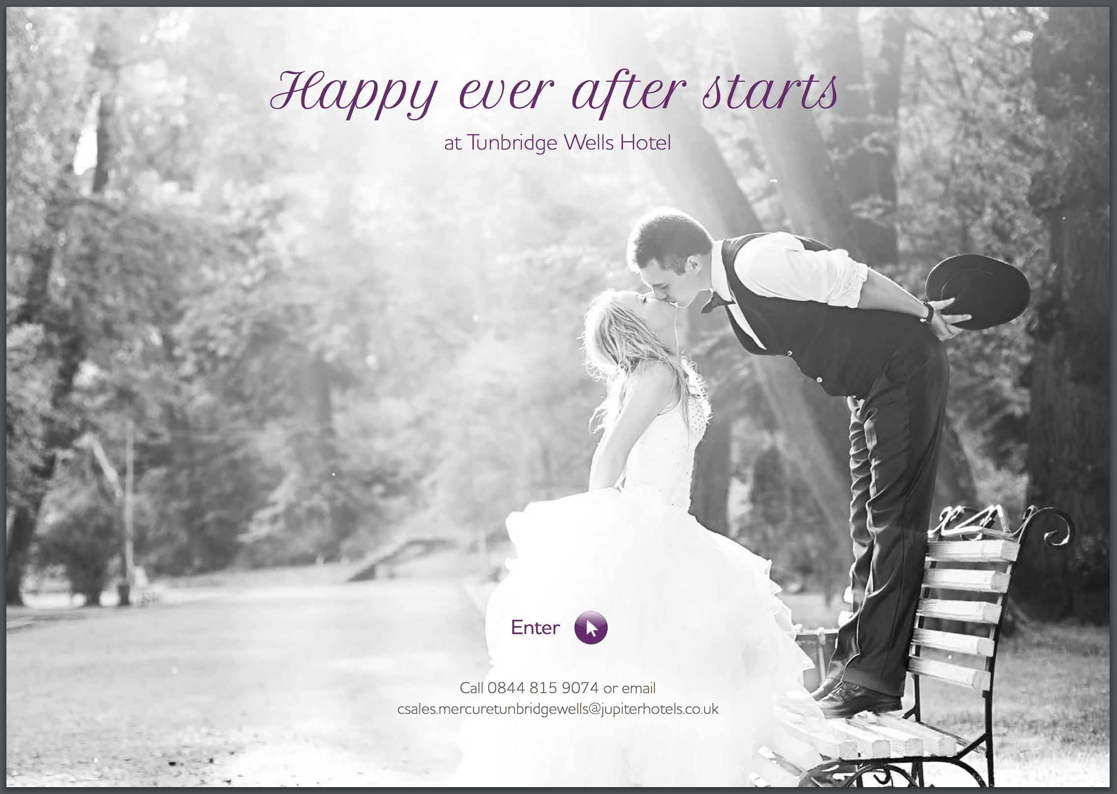 Mercure Tunbridge Wells Wedding Brochure Cover